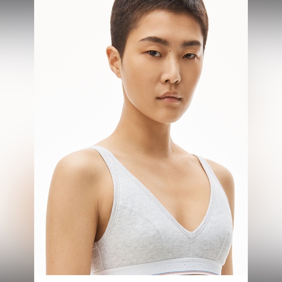 Alexanderwang v-neck bralette in ribbed jersey- brand new - sizes L and XL - Picture 3 of 11